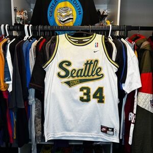 Vintage Seattle SuperSonics Ray Allen Nike Jersey Size Medium